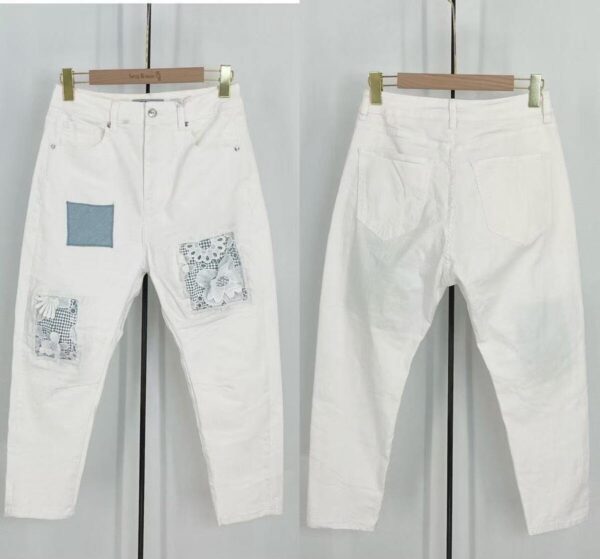 Jean blanc boy-friend