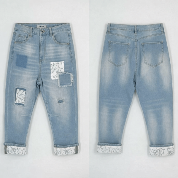 Jean denim patchwork