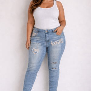 Jean LOVE patch fleuri