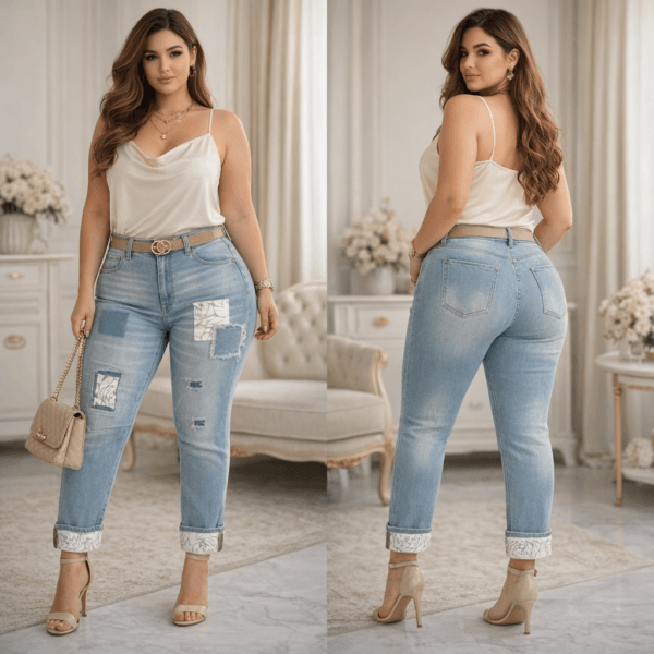 Jean denim patchwork