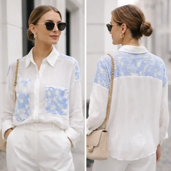 Chemise blanche légère et fluide