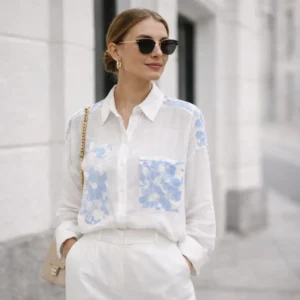 Chemise blanche légère et fluide