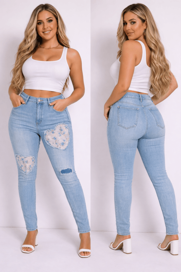 Jean denim bleu clair