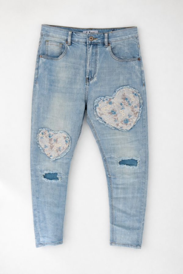 Jean denim bleu clair