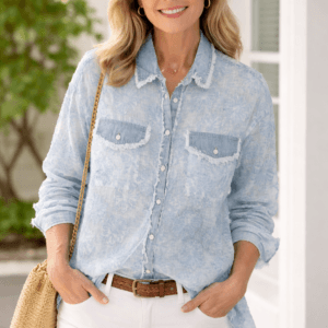 Chemise look frais et féminin