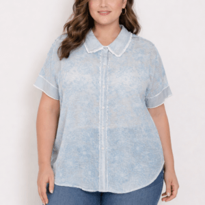 Chemise légère bleu pastel