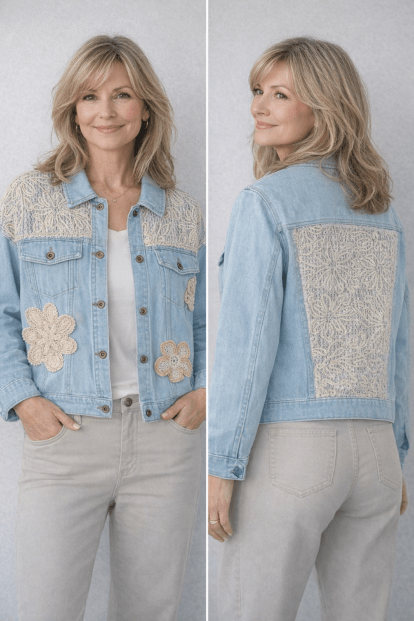 ChatGPT Image 23 févr. 2026, 10_57_53 Veste en jean bleu clair au style romantique et bohème