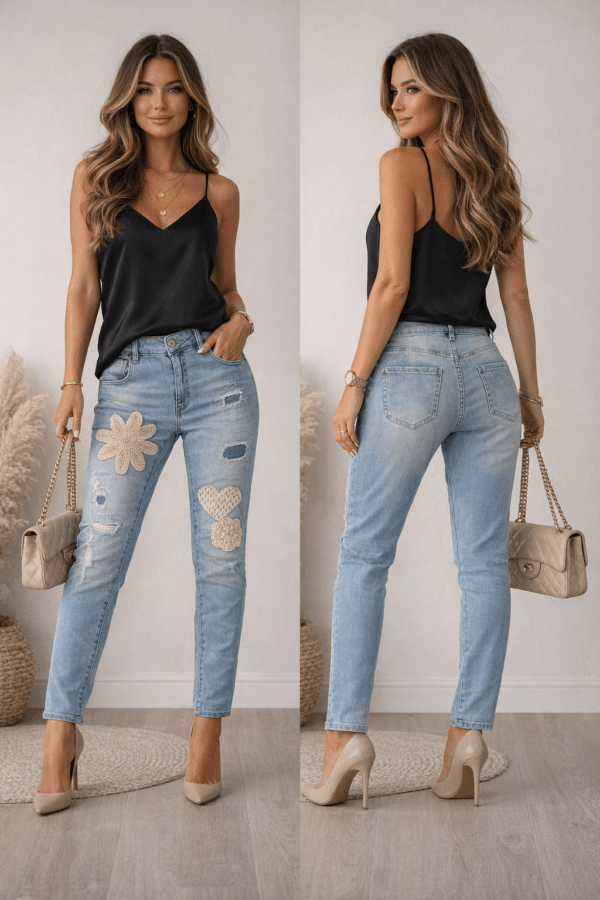 Jean bleu clair tendance