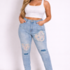 Jean denim bleu clair