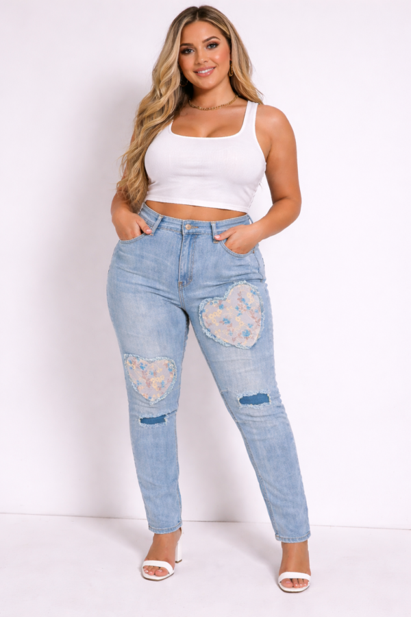 Jean denim bleu clair