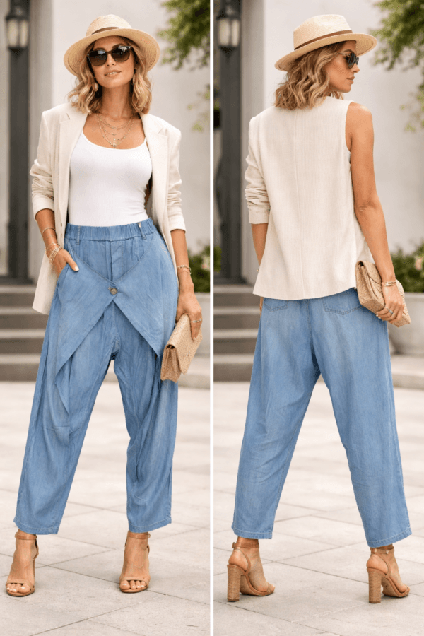 Pantalon style sarouel