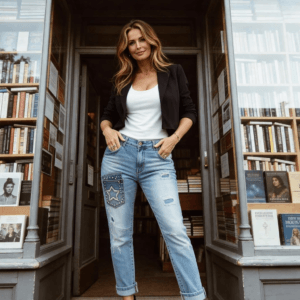 Jean en denim bleu clair