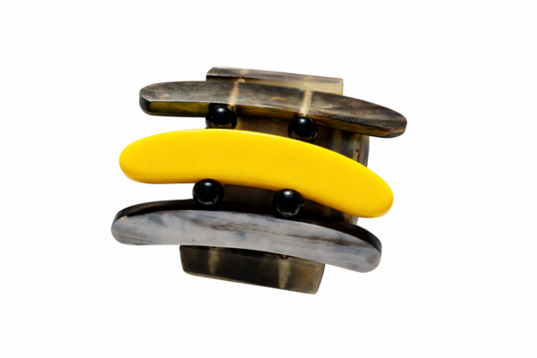 Bracelet manchette triple en résine