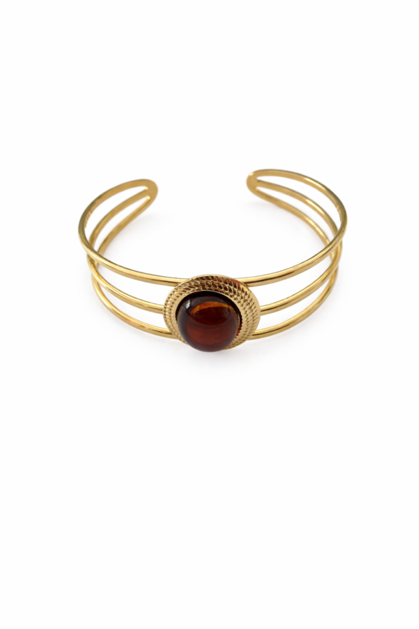 Bracelet manchette en acier inoxydable 