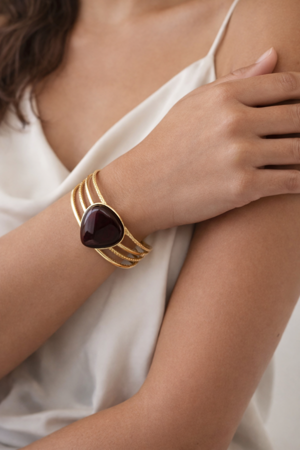 Bracelet manchette en acier inoxydable