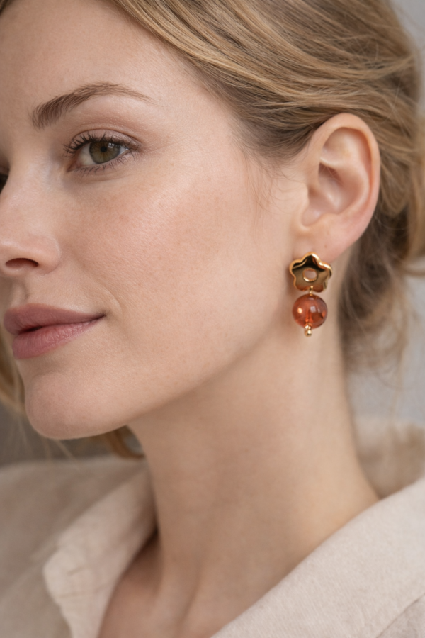 Boucles d’oreilles en acier inoxydable