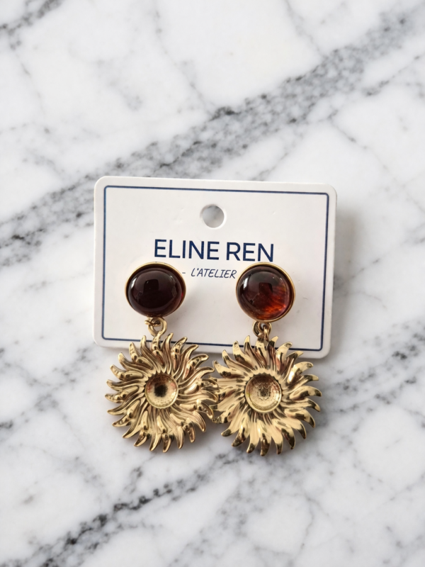 Boucles d’oreilles en acier inoxydable