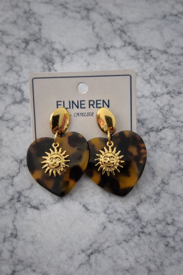 Boucles d’oreilles en acier inoxydable doré