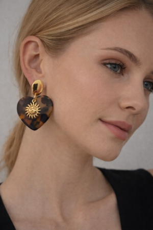 Boucles d’oreilles en acier inoxydable doré