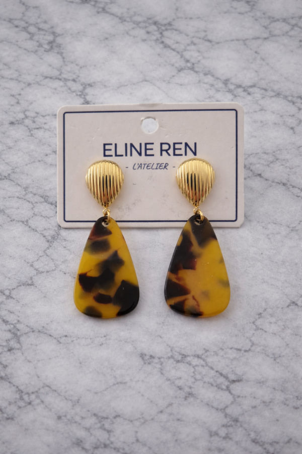 Boucles d’oreilles en acier inoxydable doré