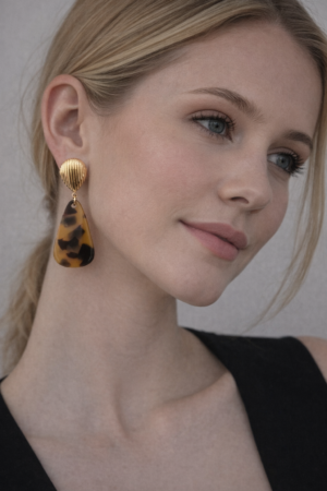 Boucles d’oreilles en acier inoxydable doré