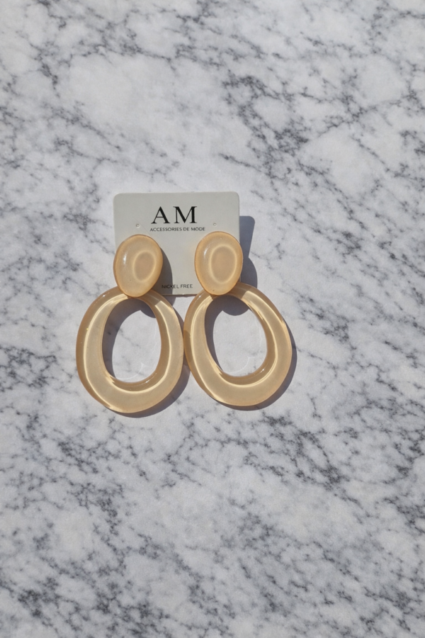 Boucles d’oreilles  en résine