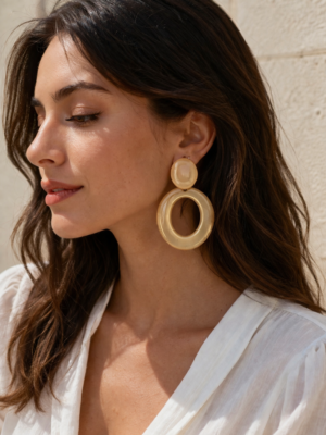 Boucles d’oreilles  en résine