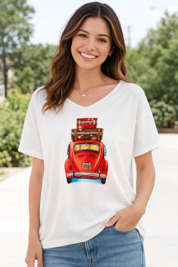 T-shirt blanc en maille