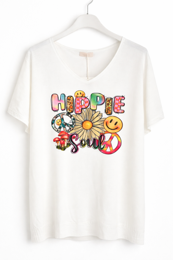 T-shirt blanc en maille