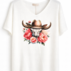 T-shirt blanc en maille