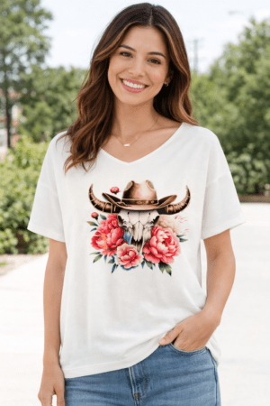 T-shirt blanc en maille