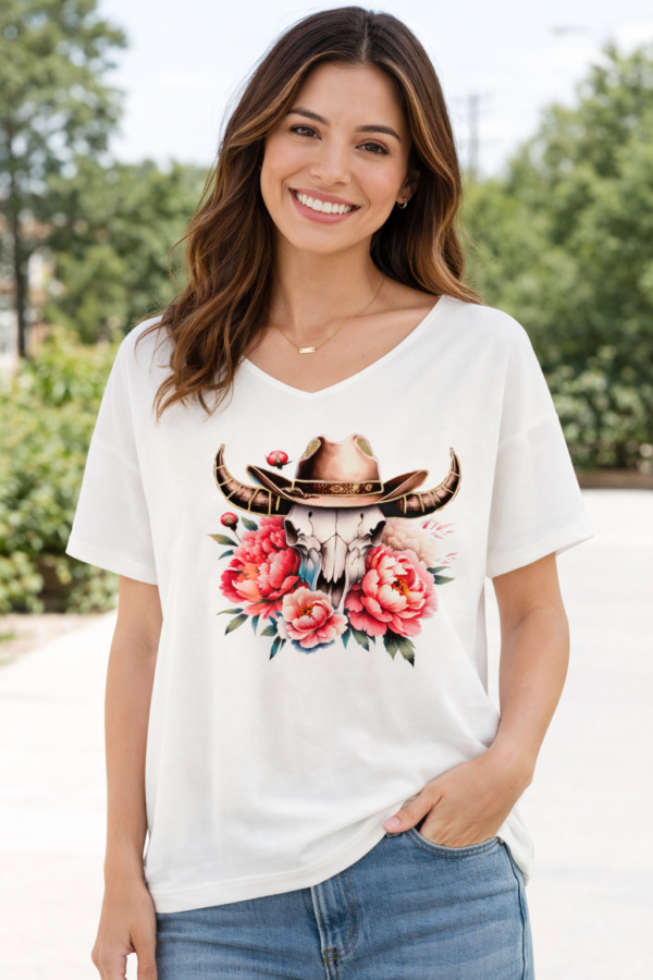 T-shirt blanc en maille