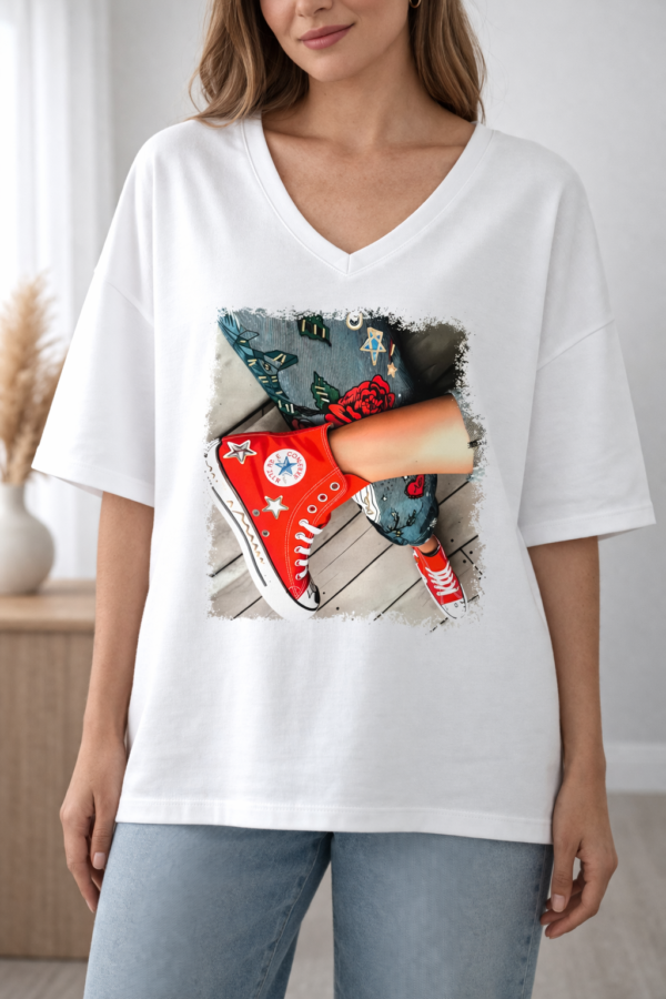 T-shirt blanc  oversize