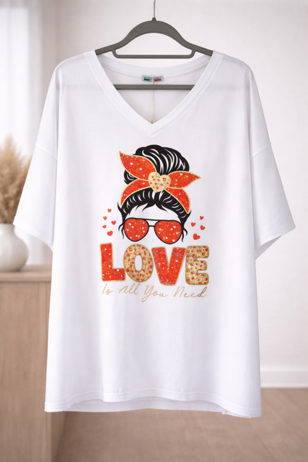 T-shirt blanc oversize