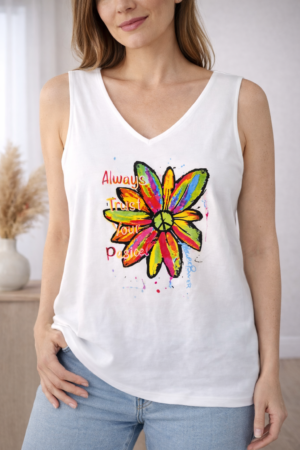 Débardeur en maille fine trapèze oversize