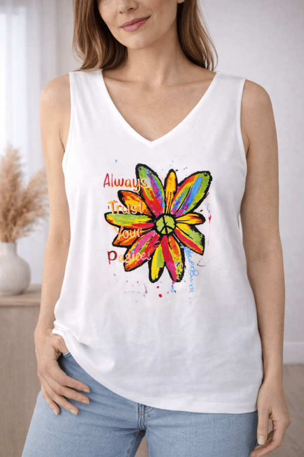 Débardeur en maille fine trapèze oversize